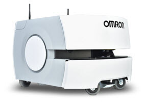 Omron's LD AMRs provide automated material handling and other automation in electronics manufacturing 