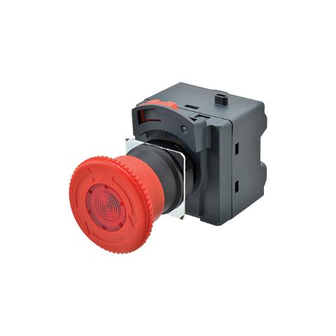 OMRON A22NE-M-PD02-C illuminated emergency-stop pushbutton