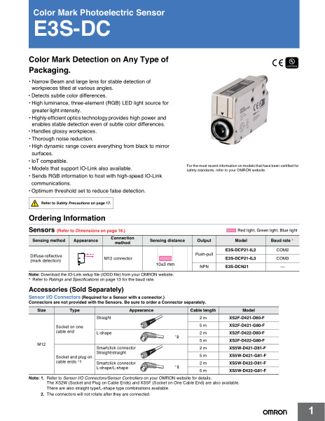 Color Mark Detection on Any Type of Packaging.