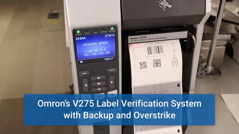 V275 Barcode In-Line Verifier and Print Quality Label Inspection