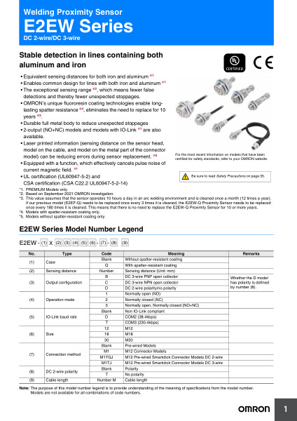 Welding Proximity Sensor



Stable detection in lines containing both aluminum and iron